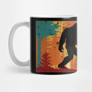 Bigfoot Retro Vintage Sasquatch North Dakota Mug